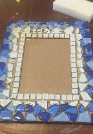 Ocean Blue Mosaic Frame Workshop
