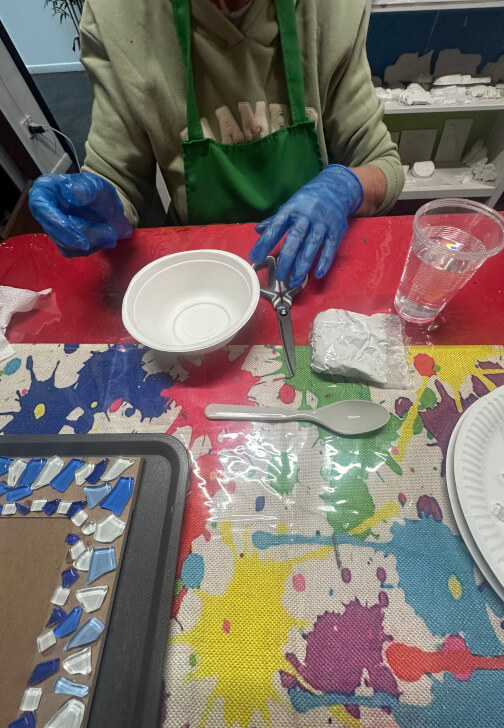 Ocean Blue Mosaic Frame Workshop