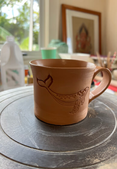 Ocean Inspired Slab Mug Pottery Workshop