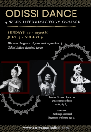 Odissi Dance Four Week Introductory Course