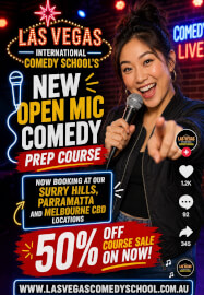 Open Mic Comedy Preparation Class - Melbourne CBD