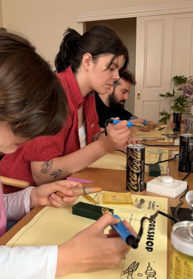 Organic Lost Wax Ring Making Class with Gems Workshop