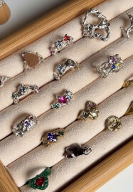 Organic Lost Wax Ring Making Class with Gems Workshop