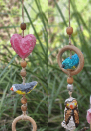 Outdoor Paper Clay Bird Mobile and Weaving Workshop