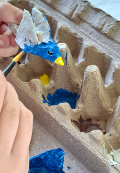 Outdoor Paper Clay Bird Mobile and Weaving Workshop