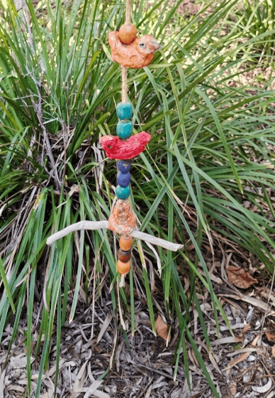 Outdoor Paper Clay Bird Mobile and Weaving Workshop