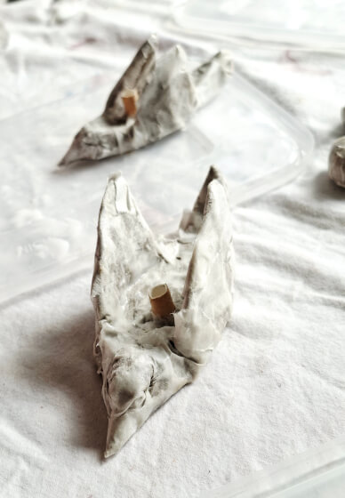 Outdoor Paper Clay Bird Mobile and Weaving Workshop