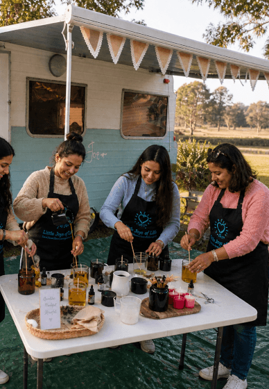 Overnight Candle Making Glamping Retreat