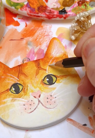 Paint a Cat Ornament Workshop