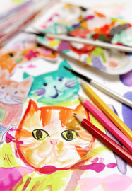 Paint a Cat Ornament Workshop