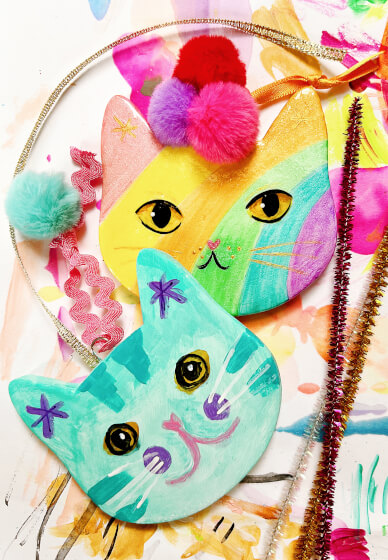 Paint a Cat Ornament Workshop