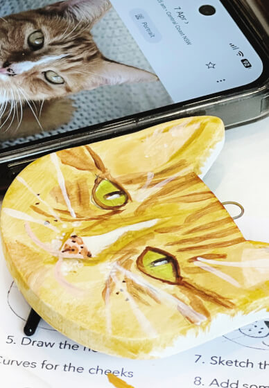 Paint a Cat Ornament Workshop