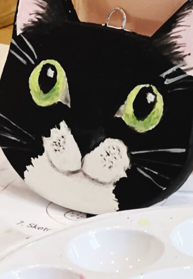 Paint a Cat Ornament Workshop