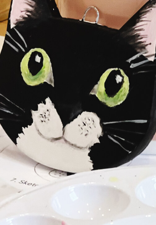 Paint a Cat Ornament Workshop