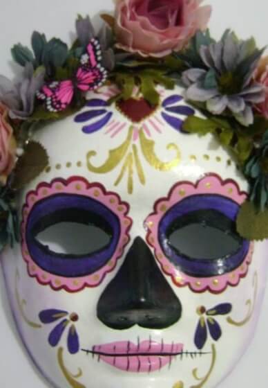 Paint a Day of the Dead Skull Mask