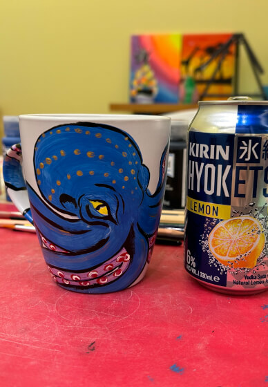 Paint a Mug or Trinket Bowl Pre Glazed Ceramic Workshop