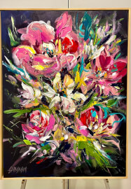 Paint Abstract Art Floral Workshop