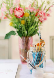 Paint Abstract Art Floral Workshop