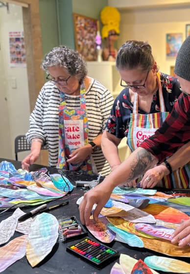 Paint and Create Angel Wings Wall Installation Workshop
