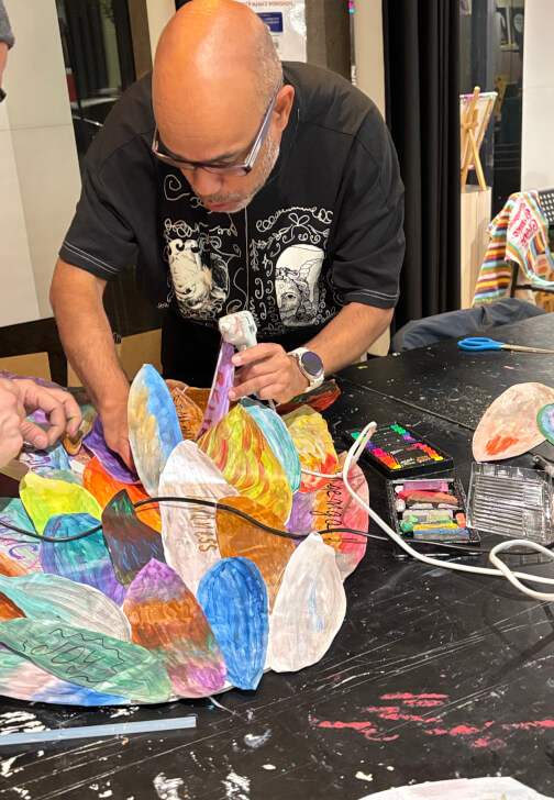 Paint and Create Angel Wings Wall Installation Workshop
