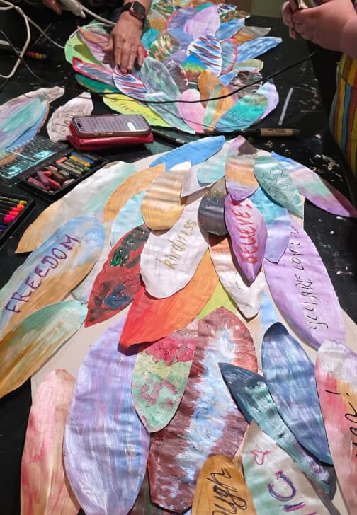 Paint and Create Angel Wings Wall Installation Workshop