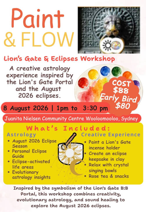 Paint and Flow Workshop: Lions Gate 8:8 and Eclipses