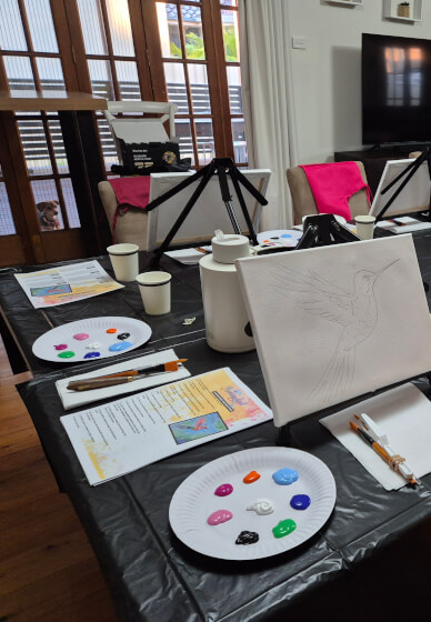 Paint and Pat a Llama Class