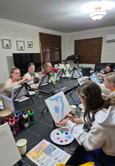 Paint and Pat a Llama Class