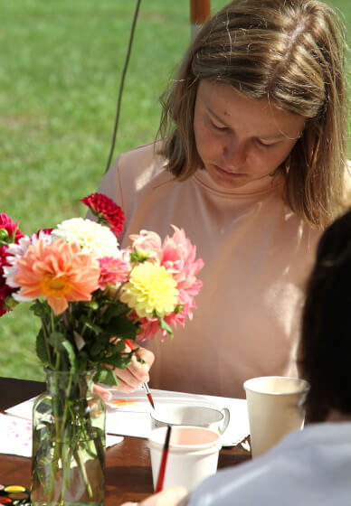 Paint and Pick: Watercolour Workshop in the Flower Field