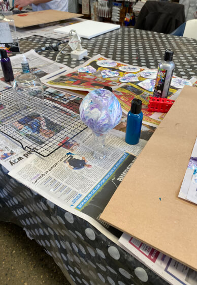 Paint and Pour Boom Gel Stain Workshop