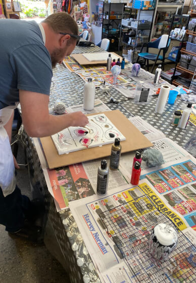 Paint and Pour Boom Gel Stain Workshop