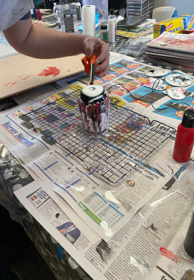 Paint and Pour Boom Gel Stain Workshop