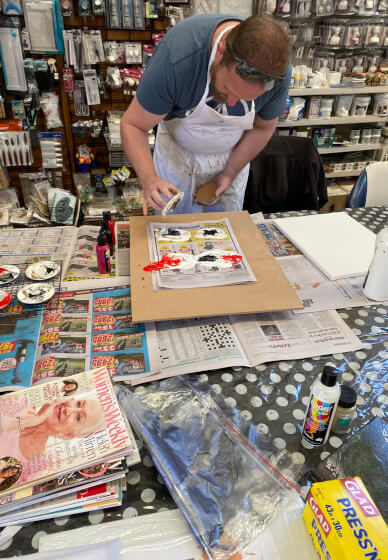 Paint and Pour Boom Gel Stain Workshop