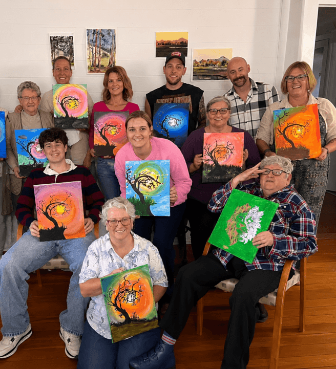 Paint and Sip at Home: Moonlight Blossoms