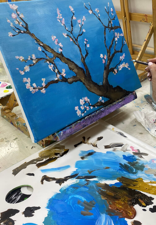 Paint and Sip Class: Almond Blossoms