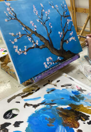 Paint and Sip Class: Almond Blossoms