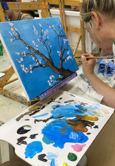 Paint and Sip Class: Almond Blossoms