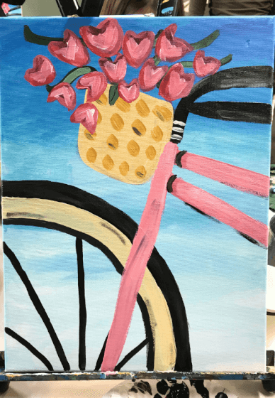 Paint and Sip Class: Bicycle Basket