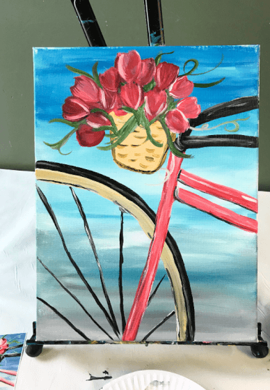 Paint and Sip Class: Bicycle Basket