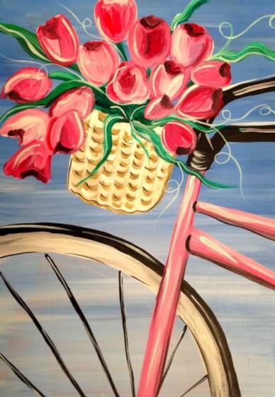 Paint and Sip Class: Bicycle Basket