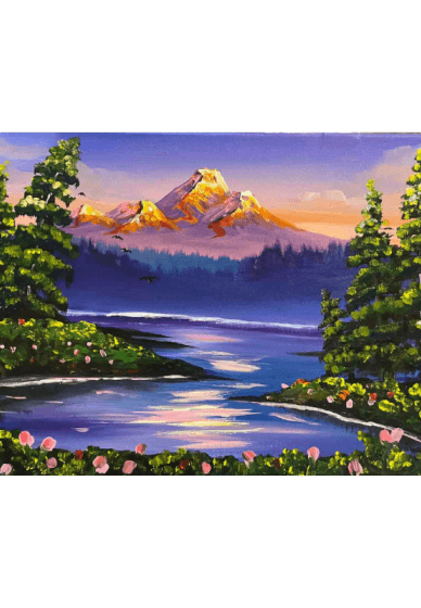 Paint and Sip Class: Bob Ross' Sunset Landscape