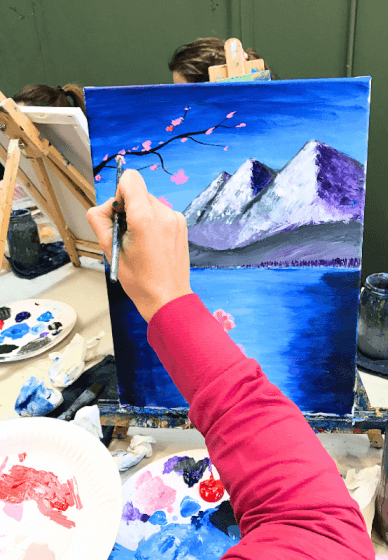 Paint and Sip Class: Cherry Blossoms