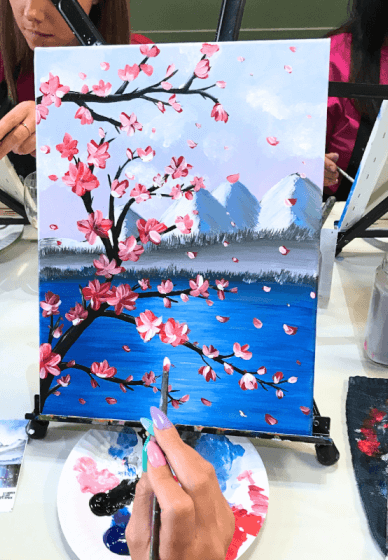 Paint and Sip Class: Cherry Blossoms