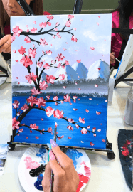 Paint and Sip Class: Cherry Blossoms