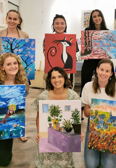 Paint and Sip Class: Choose Your Own Artwork Sydney | ClassBento