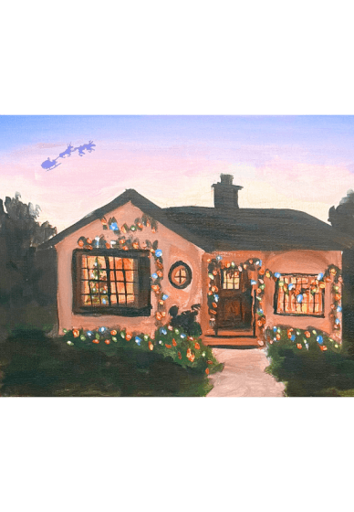 Paint and Sip Class: Christmas House