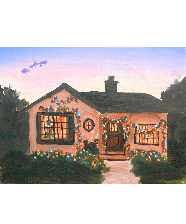 Paint and Sip Class: Christmas House