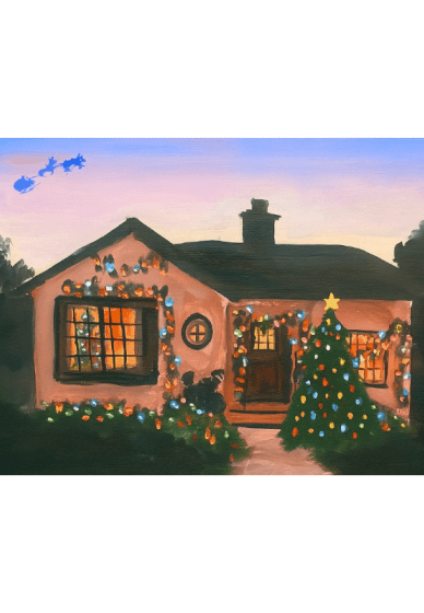 Paint and Sip Class: Christmas House