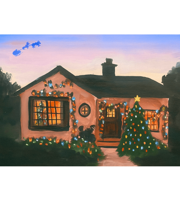 Paint and Sip Class: Christmas House