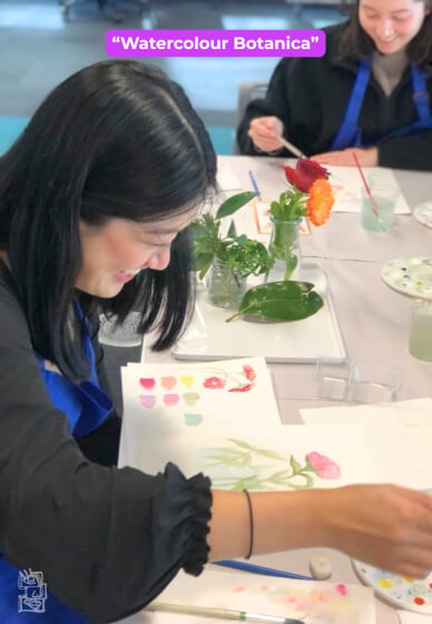 Paint and Sip Class for Team Building